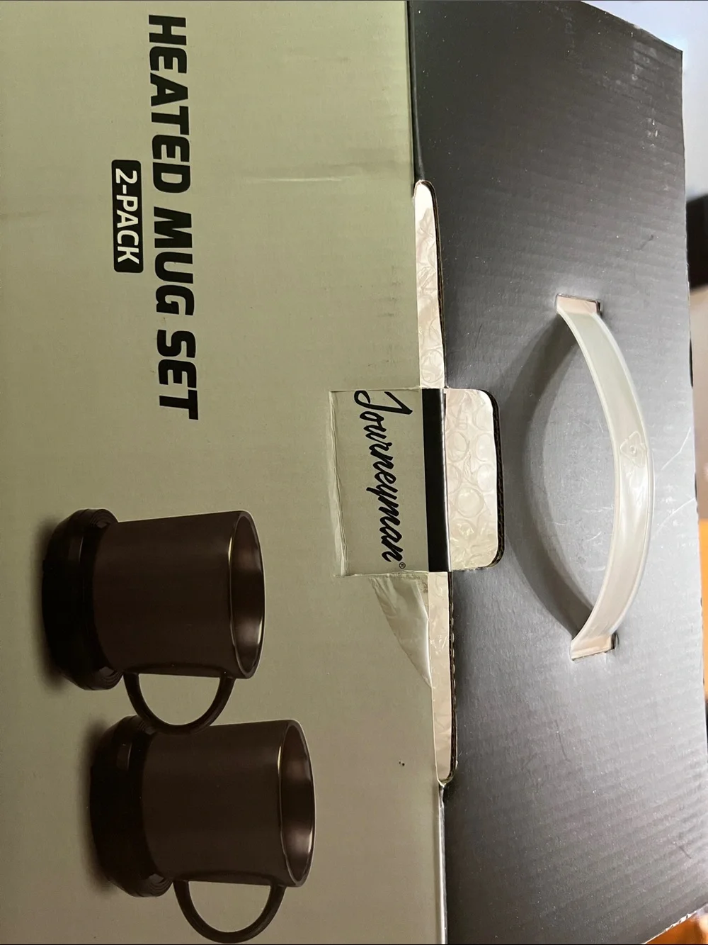 Heated Mug Set — Brown, 2-Pack